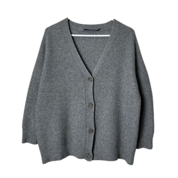Jenni Kayne Sweaters - Jenni Kayne gray cocoon 100% cashmere cardigan womens S sweater